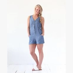 True Bias - Rory Jumpsuit Sewing Pattern (Sizes 0-18) -Croft Mill rory jumpsuit pattern by true bias tbp8102 1
