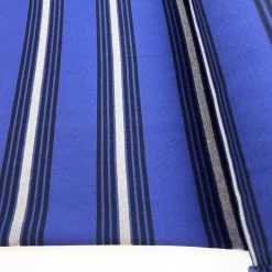 Royally -Croft Mill royally italian jersey fabric blue stripe roll