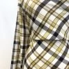Rupert French (2m+ For £4.50 P/m) -Croft Mill rupert french viscose linen mix checked lightweight floaty shiriting fabric dress close up fabric