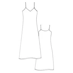Tessuti - Sadie Slip Dress Pattern (AUS XXS-XL) -Croft Mill sadie slip dress sketch