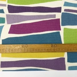 Sanderson - Milla -Croft Mill sanderson milla cotton fabric abstract ruler