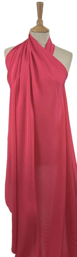 Seta - Cerise -Croft Mill seta cerise silk italian lightweight dress fabric mannequin