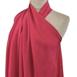 Seta - Cerise -Croft Mill seta cerise silk italian lightweight dress fabric side