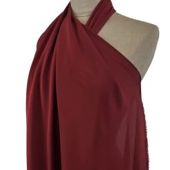 Seta - Wine 8 Seta - Wine -Croft Mill seta wine silk italian lightweight dress fabric side