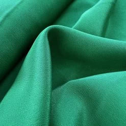 Danbury Crepe - Emerald -Croft Mill silk acetate dress fabric danbury crepe emerald close up