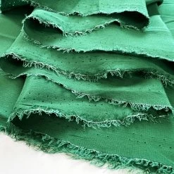 Danbury Crepe - Emerald -Croft Mill silk acetate dress fabric danbury crepe emerald fold