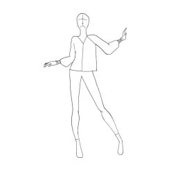 Size Me Sewing - Florence Blouse Pattern -Croft Mill size me sewing florence blouse sewing pattern sketch