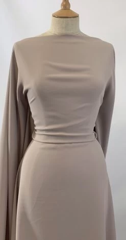 Smooth Crepe - Nude -Croft Mill smooth crepe nude prom bridal dress fabric pale nude dress