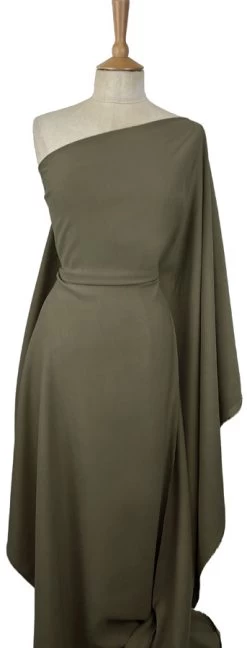 Smooth Rider - Olive 7 Smooth Rider - Olive -Croft Mill smooth rider olive viscose tencel finish dressmaking fabric mannequin