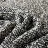 Snuggle Soft - Cream -Croft Mill snuggle soft black cream boucle knit coating fabric cu
