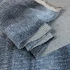 Blue Velvet Furnishing -Croft Mill soft furnish blue denim velvet cord soft furnishing fabric close up weight fabric photo