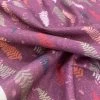 Stof Fabric - Fern - Damson -Croft Mill stof craft fern japanese craft cotton fabric purple multi colour leaves fold