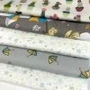 Stof Fabric Fat Quarter - Pack 4 -Croft Mill stof craft fq fat quarter bundle no 4 grey ivory beige bundle close up bundle photo