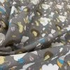 Stof Fabric - Hedgehogs & Co. -Croft Mill stof craft hedgehogs mice japanese craft cotton fabric grey white yellow clouds umbrella fold