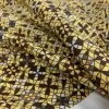 Stof Fabric - Kaleidoscope - Brown -Croft Mill stof craft kaleidoscope japanese craft cotton fabric yellow brown abstract geometric fold