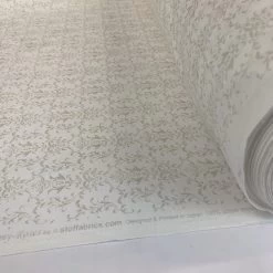 Stof Fabric - Majestic - Beige 5 Stof Fabric - Majestic - Beige -Croft Mill stof craft majestic white japanese craft cotton fabric floral beige roll