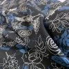 Stof Fabric - Midnight Floral 2 Stof Fabric - Midnight Floral -Croft Mill stof craft midnight floral japanese craft cotton fabric black blue white flowers fold