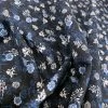 Stof Fabric - Flourishing - Blue -Croft Mill stof craft mini midnight floral japanese craft cotton fabric black blue white flowers fold
