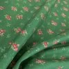 Stof Fabric - Shrubbery - Emerald -Croft Mill stof craft shrubbery emerald japanese craft cotton fabric floral pink green flowers fold