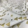 Stof Craft - Christmas - White Trees 2 Stof Craft - Christmas - White Trees -Croft Mill stoff white trees gold trees made from gold dots on white fold