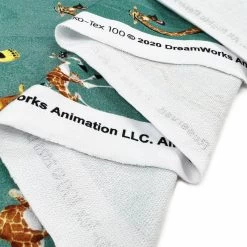 Madagascar - Green -Croft Mill stonewashed madagascar licensed brushed cotton elastane sweatshirting fabric green fold