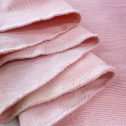 Stretch Needlecord - Pale Pink -Croft Mill stretch needlecord fabric cotton elastane pink fold
