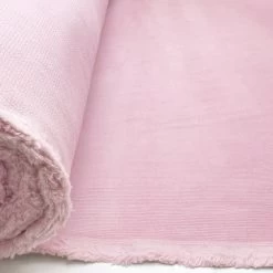 Stretch Needlecord - Pale Pink -Croft Mill stretch needlecord fabric cotton elastane pink roll