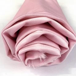 Stretch Needlecord - Pale Pink -Croft Mill stretch needlecord fabric cotton elastane pink rolled