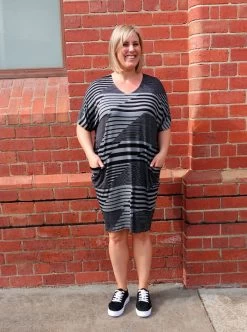 Style Arc - Kitt Knit Dress (UK 18-30) -Croft Mill style arc kitt knit dress 1 1