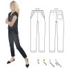 Style Arc - Parker Ponte Pant Sewing Pattern (UK 4-16) -Croft Mill style arc parker ponte pant sewing pattern cover