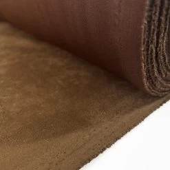 Suede Scuba - Brown -Croft Mill suede scuba brown polyester jersey fabric roll