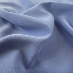 Landon Smooth Crepe - Wedgewood 7 Landon Smooth Crepe - Wedgewood -Croft Mill superior satin crepe wedgewood blue polyester elastane dress fabric cu