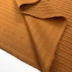 Sweater Knit - Ochre -Croft Mill sweater knit poly wool fabric ochre fold