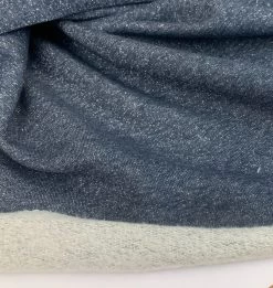 Sweatshirt - Lurex Navy -Croft Mill sweatshirt lurex navy knitted cotton and polyester jersey fabric drape fabric reverse photo gallery