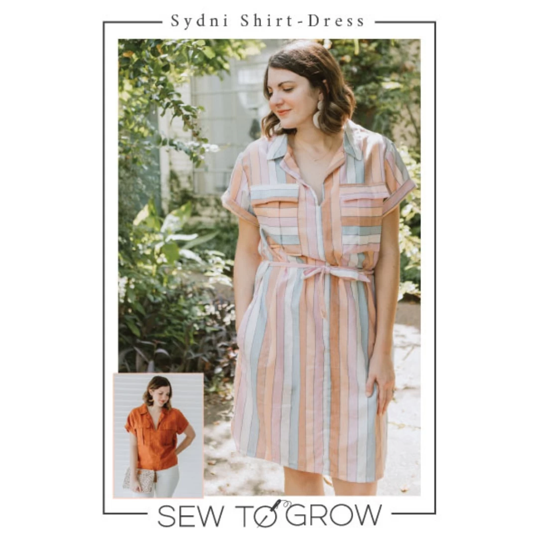 Sew To Grow - Sydni Shirtdress Pattern (XS-4XL) 3 Sew To Grow - Sydni Shirtdress Pattern (XS-4XL)