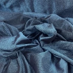 Taffeta - Glitter Blue -Croft Mill taffeta glitter blue metallic dressmaking fabric cu