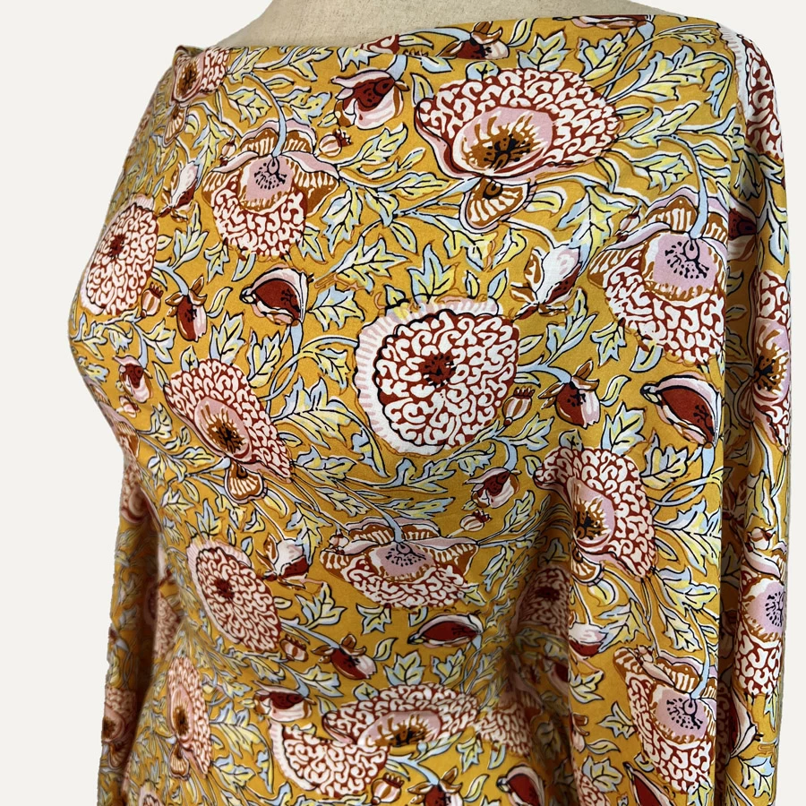 Tencel Lawn - Clementine Ochre 4 Tencel Lawn - Clementine Ochre - Image 2