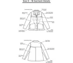 Grainline Studio - Thayer Jacket Pattern (Sizes 0-18) -Croft Mill thayer jacket pattern size 0 18 by grainline studio sketch