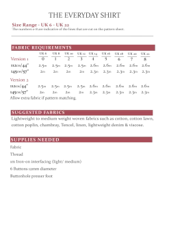 The Avid Seamstress - Everyday Shirt Pattern (UK 6-22) -Croft Mill the avid seamstress the everyday shirt information