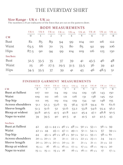 The Avid Seamstress - Everyday Shirt Pattern (UK 6-22) -Croft Mill the avid seamstress the everyday shirt measurements