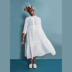 Friday Pattern Company - Wilder Gown Pattern (Sizes XS-7X) -Croft Mill the wilder gown by friday pattern company fpc022 3