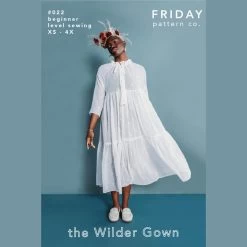 Friday Pattern Company - Wilder Gown Pattern (Sizes XS-7X)