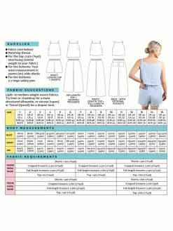 Tilly And The Buttons - Esti Co-ord Pattern (UK 6-34) -Croft Mill tilly and the buttons esti co ord pattern back