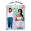 Tilly And The Buttons - Jaimie Pyjama Bottoms & Shorts (UK 4-34) -Croft Mill tilly and the buttons jaimie pyjama bottoms and shorts pattern cover 2