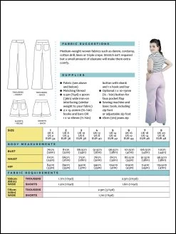 Tilly And The Buttons - Jessa Trousers & Shorts (UK 6-20) 23 Tilly And The Buttons - Jessa Trousers & Shorts (UK 6-20) -Croft Mill tilly and the buttons jessa trousers and shorts back cover gallery