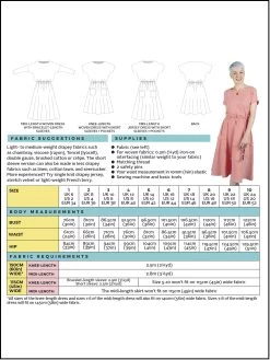 Tilly And The Buttons - Lotta Dress Pattern (UK 6-24) 22 Tilly And The Buttons - Lotta Dress Pattern (UK 6-24) -Croft Mill tilly and the buttons lotta dress pattern backcover
