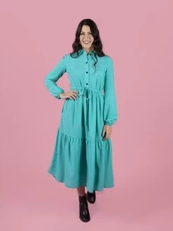 Tilly And The Buttons - Lyra Shirt Dress Pattern (UK 6-34) -Croft Mill tilly and the buttons lyra shirt dress pattern 1