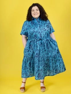 Tilly And The Buttons - Lyra Shirt Dress Pattern (UK 6-34) -Croft Mill tilly and the buttons lyra shirt dress pattern 5