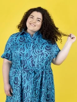 Tilly And The Buttons - Lyra Shirt Dress Pattern (UK 6-34) -Croft Mill tilly and the buttons lyra shirt dress pattern 6