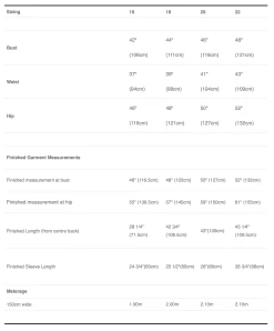 Tessuti - Tokyo Jacket Sewing Pattern (Sizes 16-22) -Croft Mill tokyo jacket pattern tessuti size chart 16 22